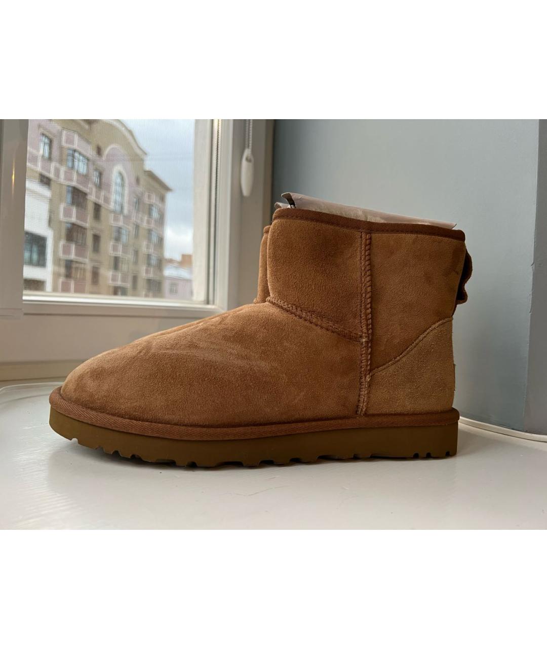 UGG AUSTRALIA Оранжевое замшевые ботинки, фото 5