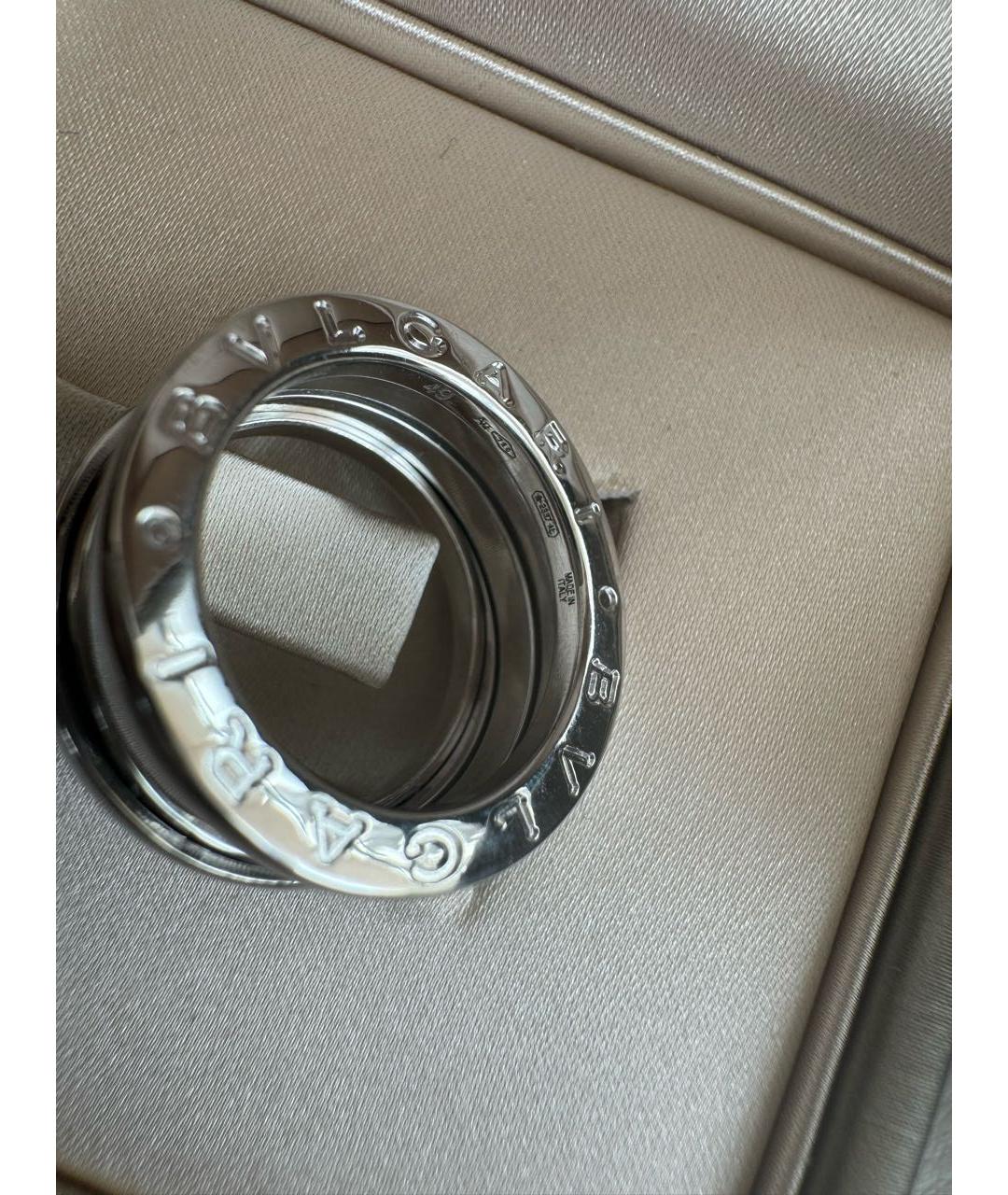 BVLGARI Серебряное кольцо из белого золота, фото 4