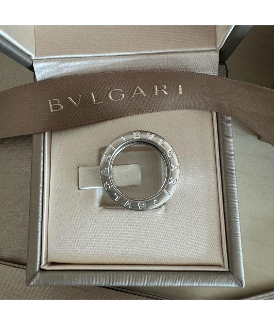 BVLGARI Серебряное кольцо из белого золота, фото 4