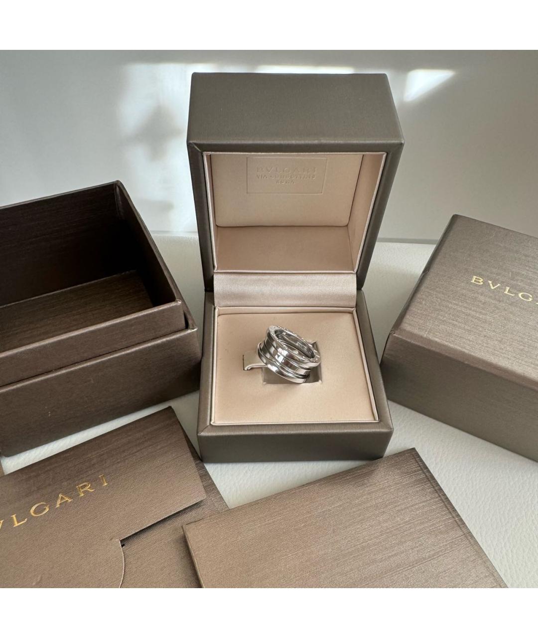 BVLGARI Серебряное кольцо из белого золота, фото 2