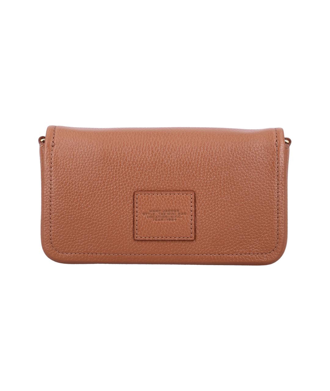 MARC JACOBS Коричневая кожаная сумка через плечо, фото 4