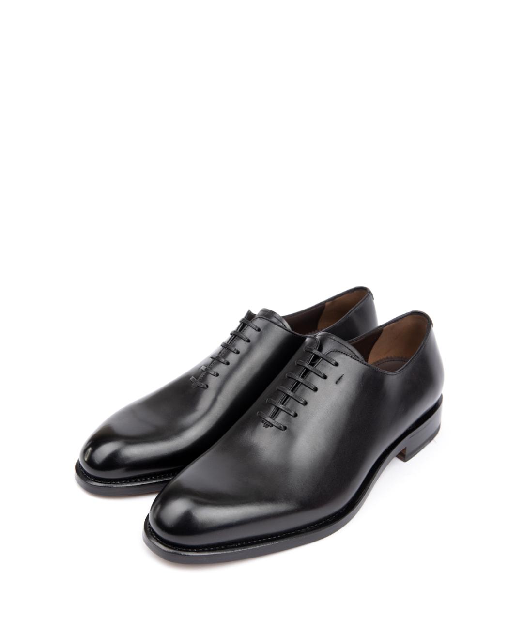 FERRAGAMO Черные кожаные туфли, фото 2