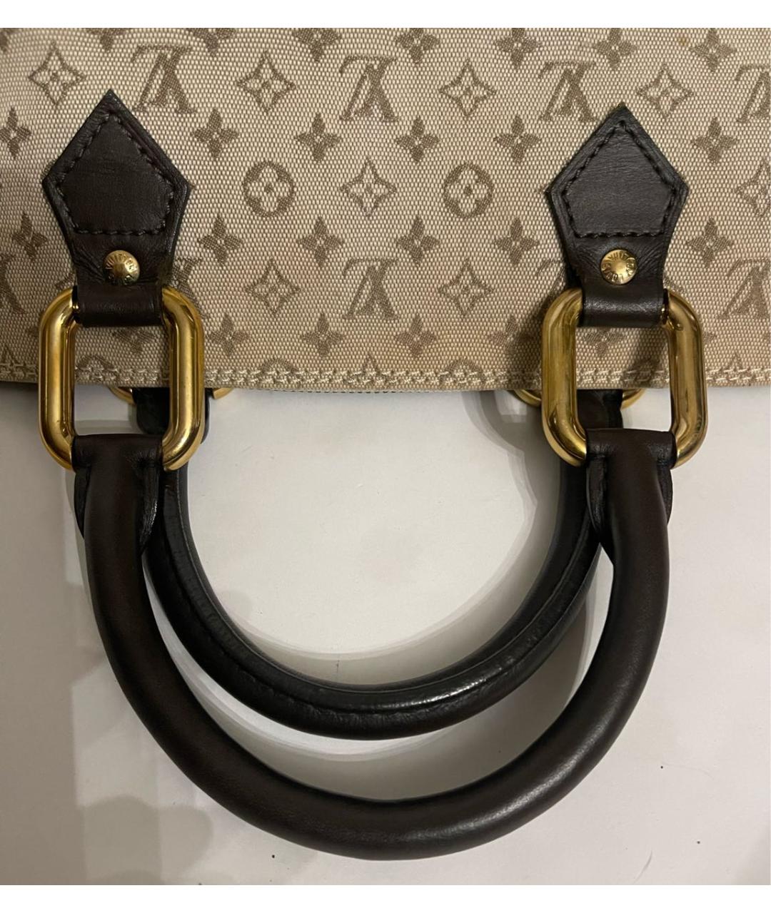 LOUIS VUITTON Бежевая сумка с короткими ручками, фото 4