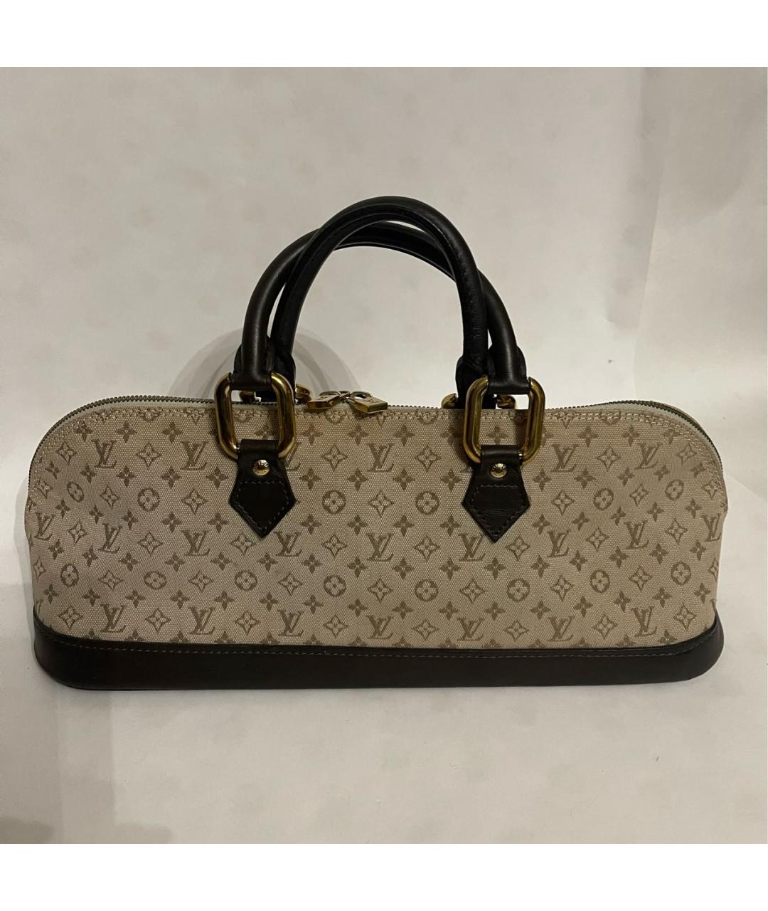 LOUIS VUITTON Бежевая сумка с короткими ручками, фото 9