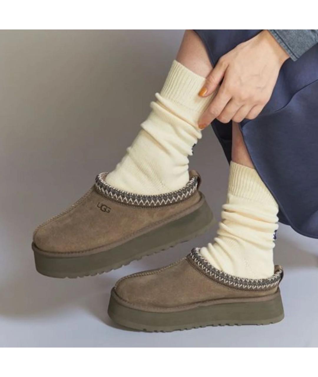 UGG AUSTRALIA Коричневые замшевые ботинки, фото 6