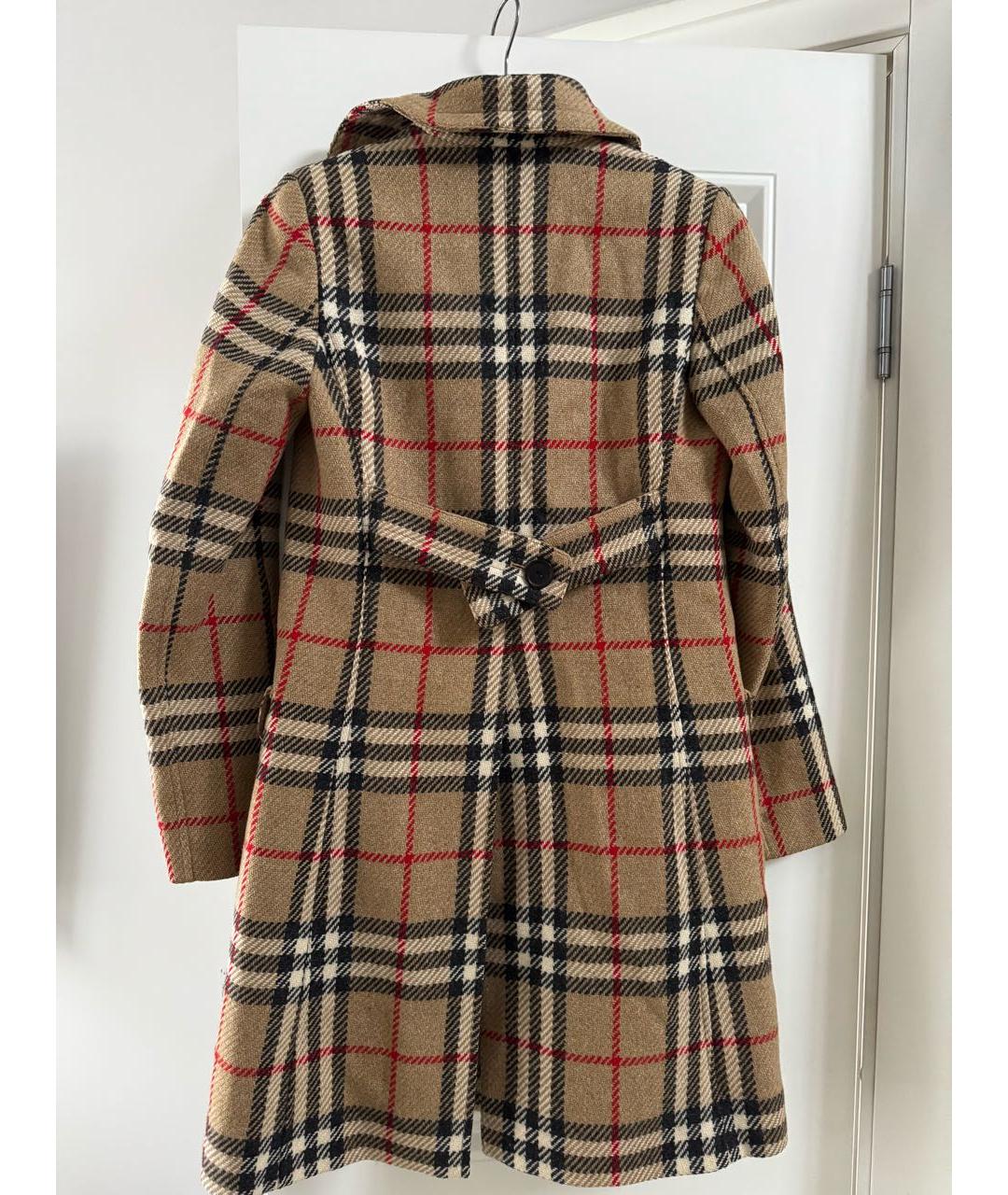 BURBERRY Бежевое шерстяное пальто, фото 2