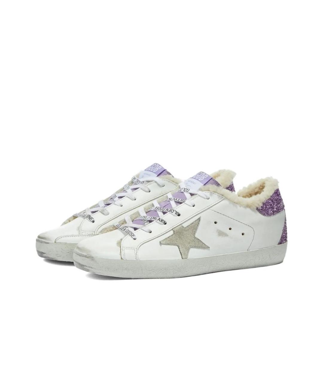 GOLDEN GOOSE DELUXE BRAND Белые кожаные кроссовки, фото 2