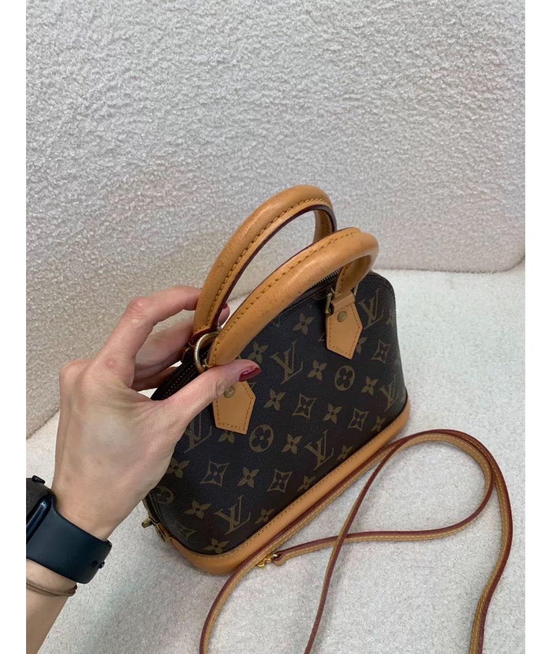 LOUIS VUITTON Коричневая сумка с короткими ручками, фото 2