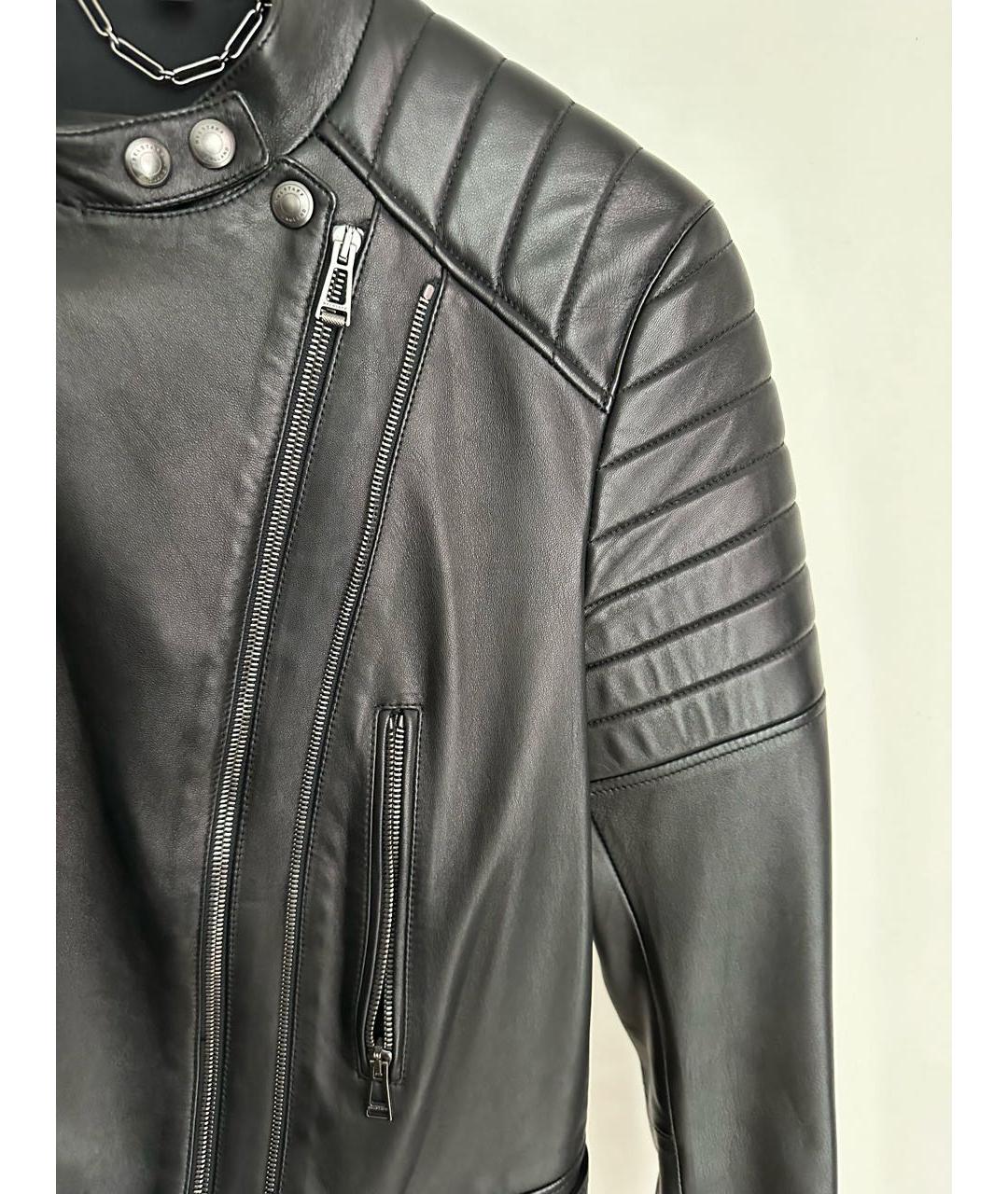 BELSTAFF Черная кожаная куртка, фото 6