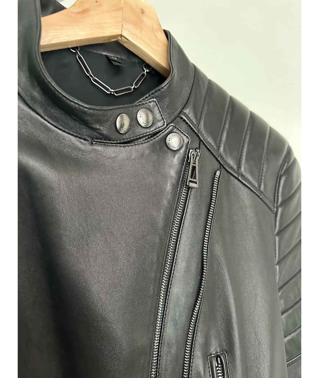 BELSTAFF Черная кожаная куртка, фото 7