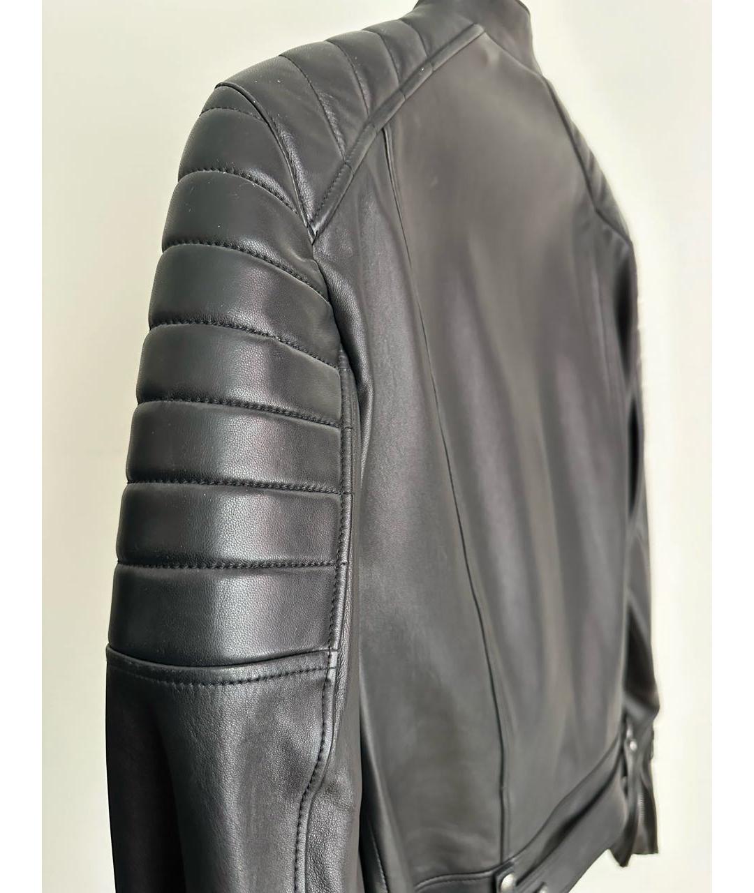 BELSTAFF Черная кожаная куртка, фото 5