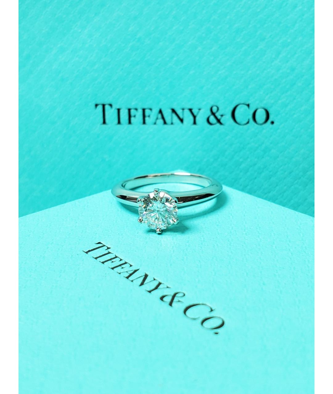 TIFFANY&CO Серебряное платиновое кольцо, фото 3