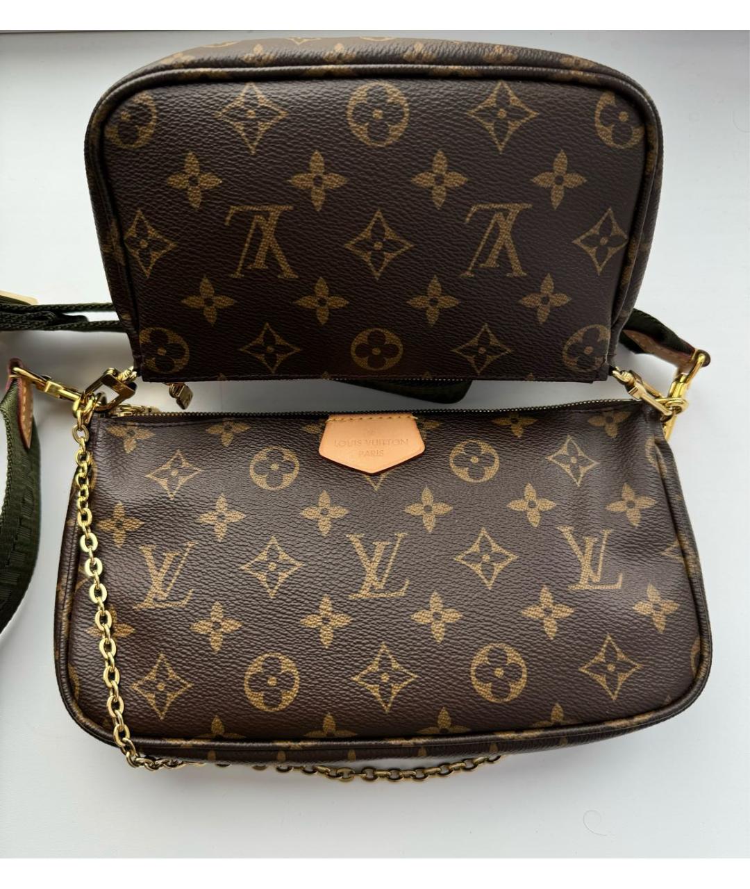 LOUIS VUITTON Коричневая сумка через плечо, фото 7