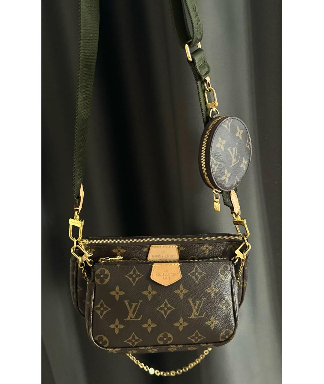 LOUIS VUITTON Коричневая сумка через плечо, фото 2