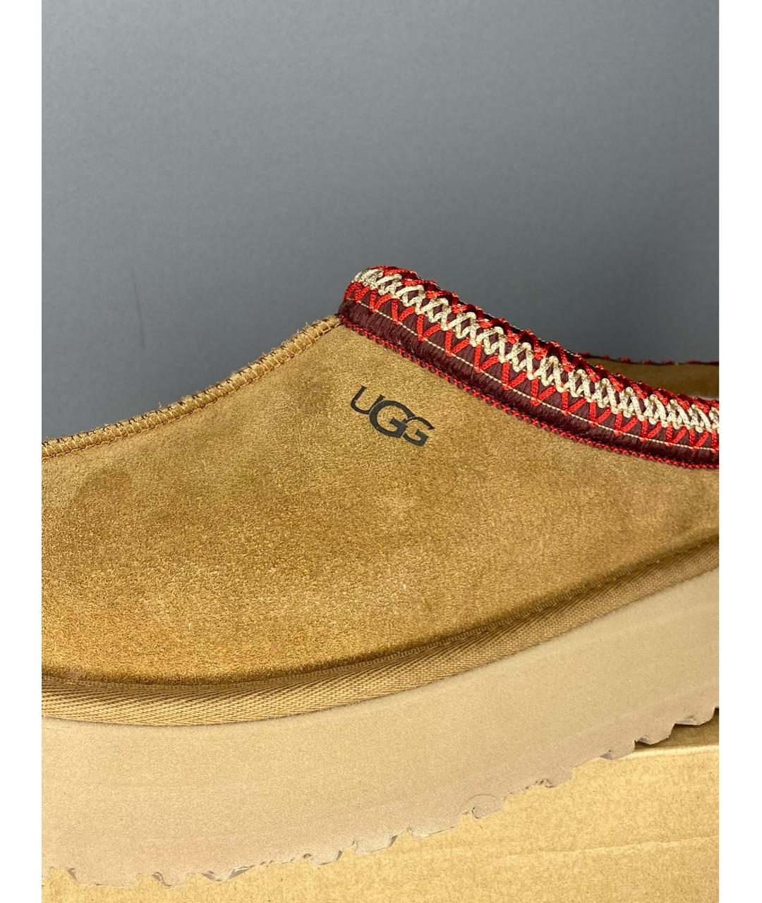 UGG AUSTRALIA Коричневые кожаные ботинки, фото 5