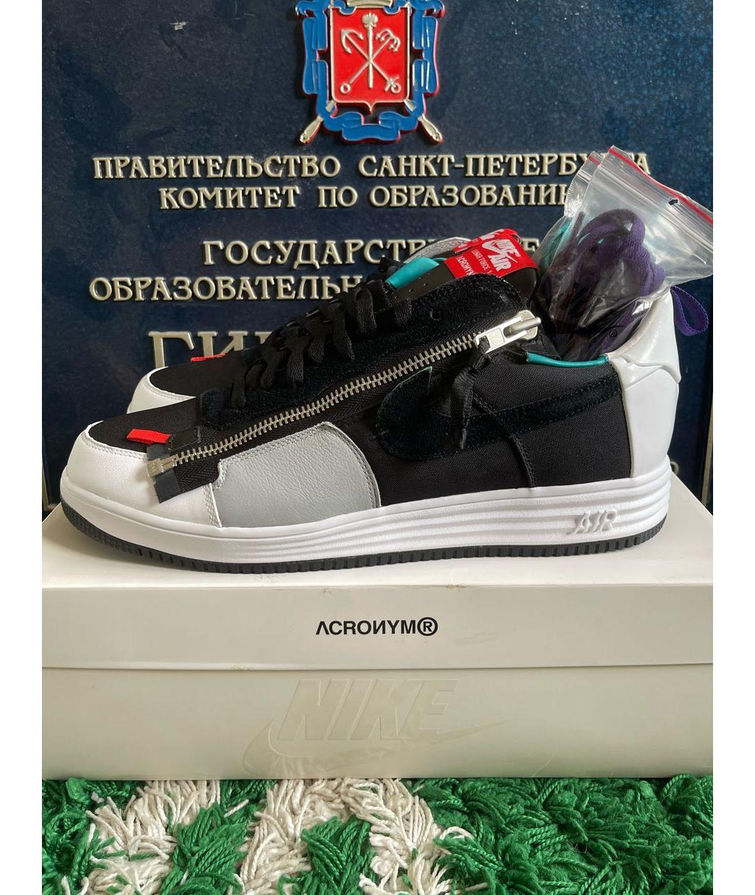 NIKE Белые кожаные низкие кроссовки / кеды, фото 3