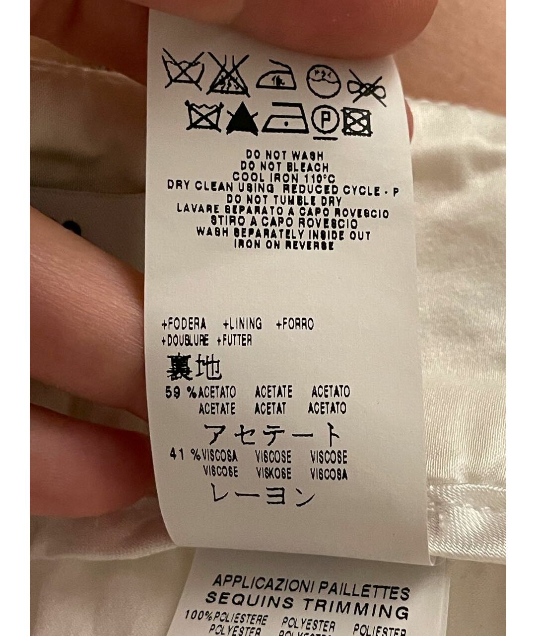 MOSCHINO Белая ацетатная юбка мини, фото 5