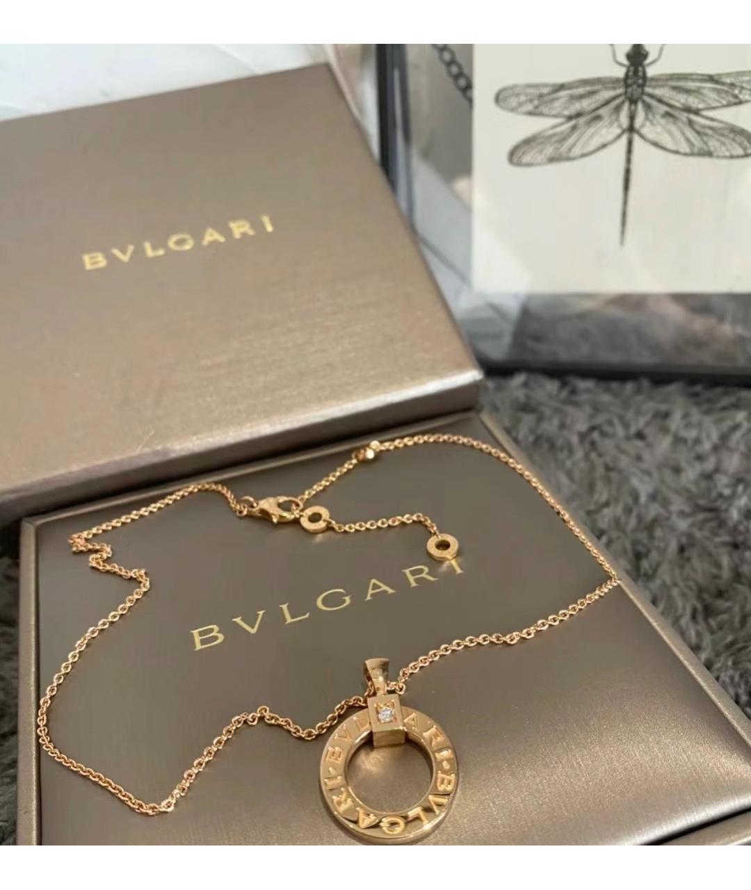 BVLGARI Золотое колье из розового золота, фото 6