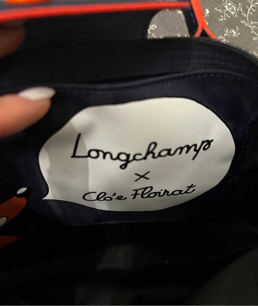 LONGCHAMP Темно-синяя сумка с короткими ручками, фото 3