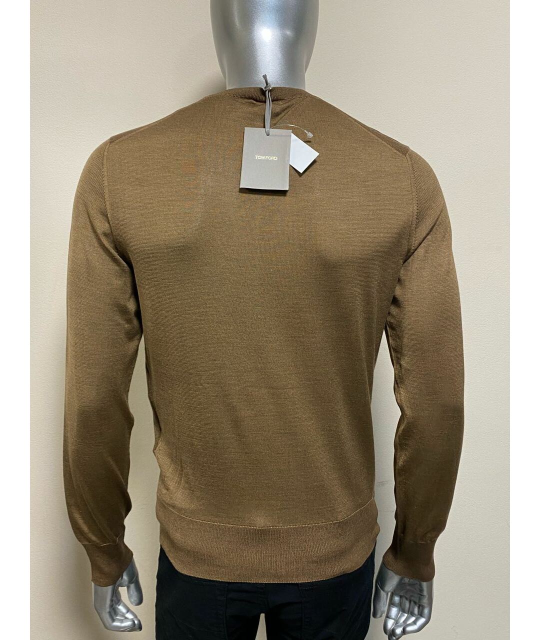 TOM FORD Коричневый шелковый джемпер / свитер, фото 2