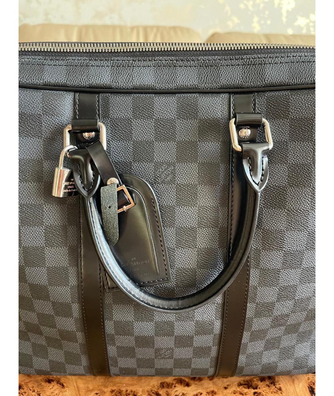 LOUIS VUITTON Кожаный портфель, фото 6