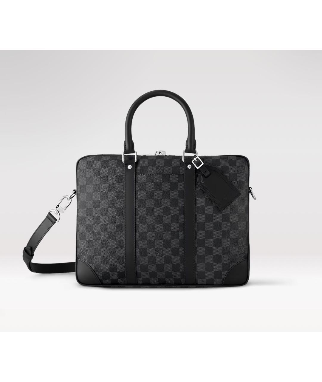 LOUIS VUITTON Кожаный портфель, фото 9