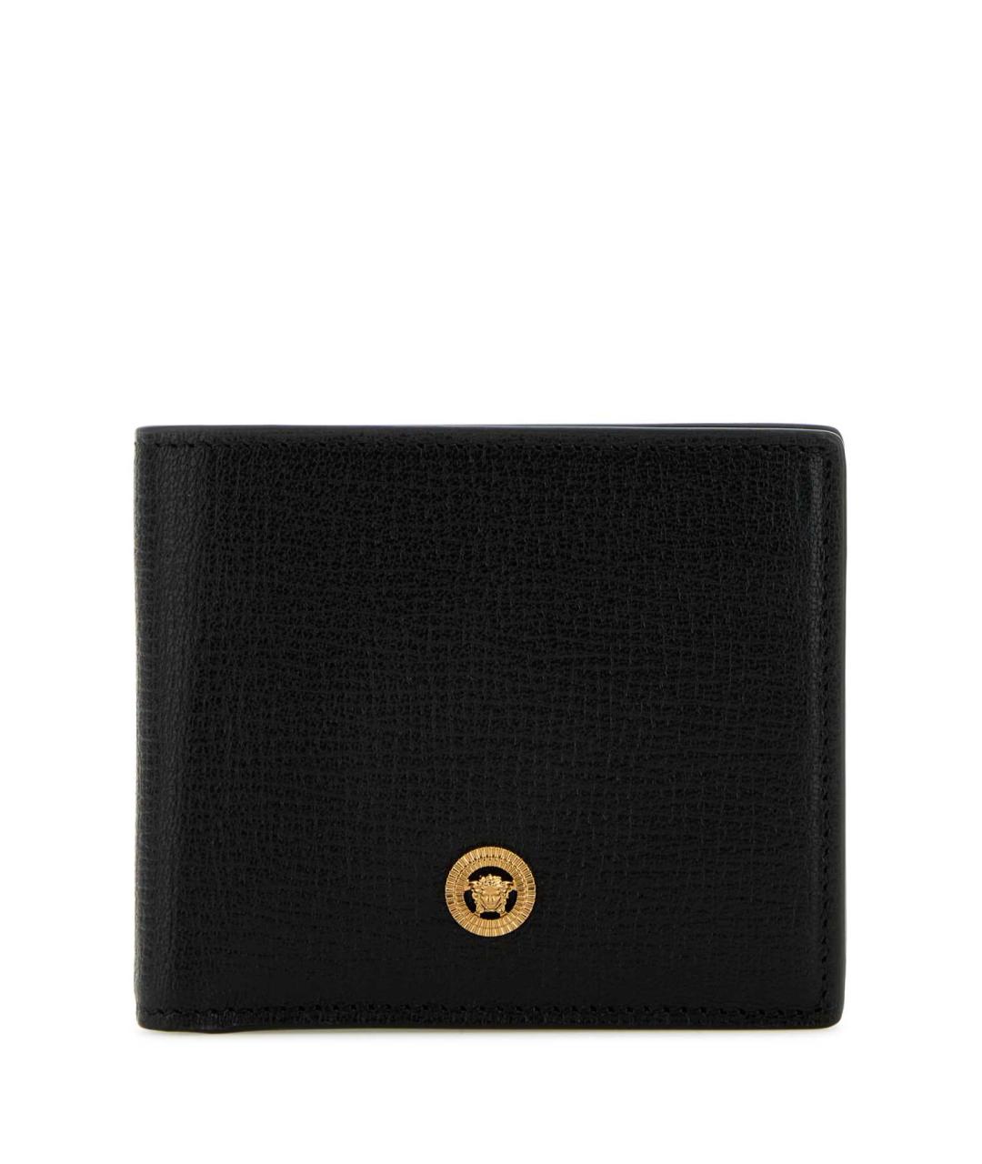 VERSACE Черный кожаный кошелек, фото 1