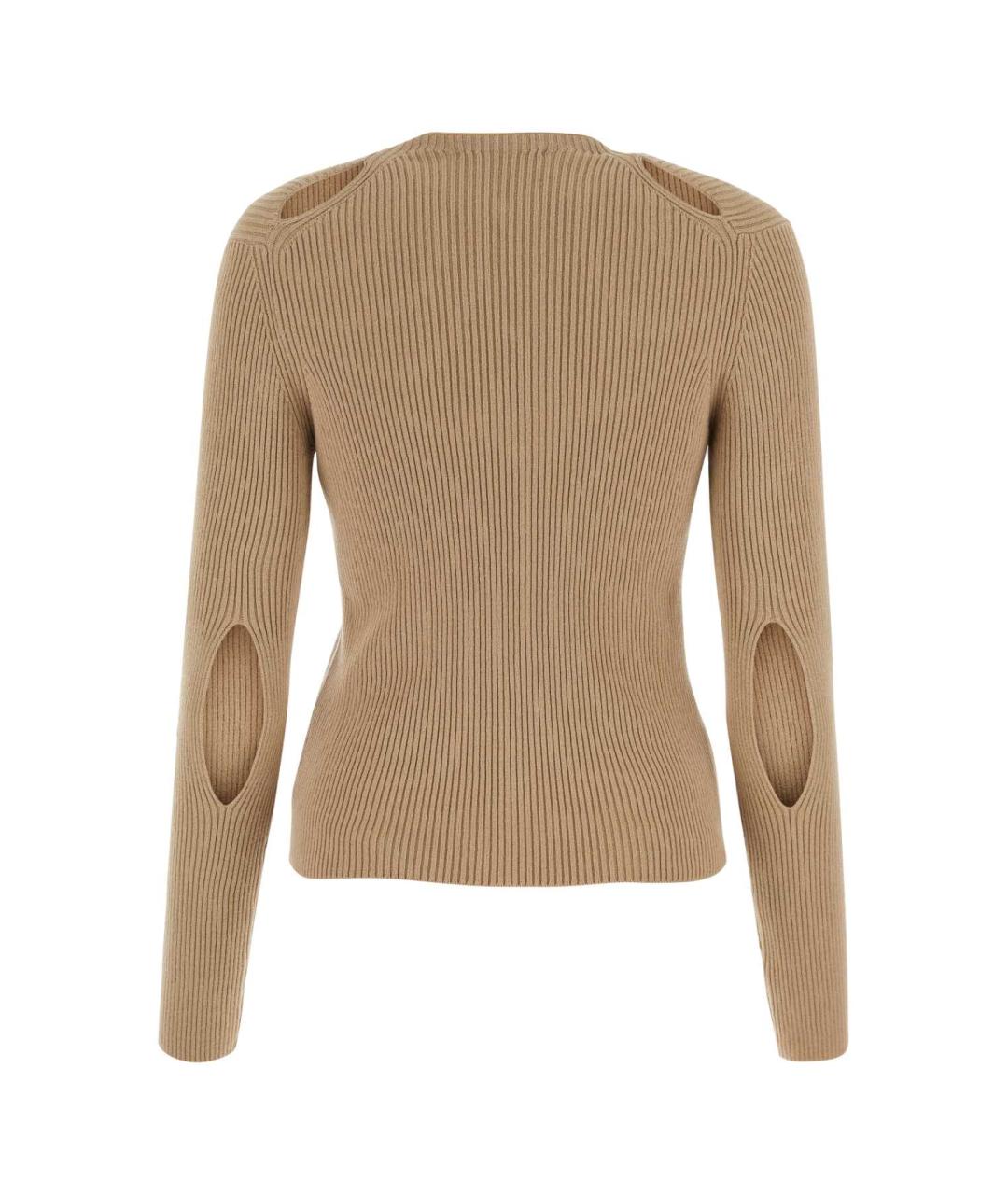 FENDI Бежевый хлопковый джемпер / свитер, фото 2