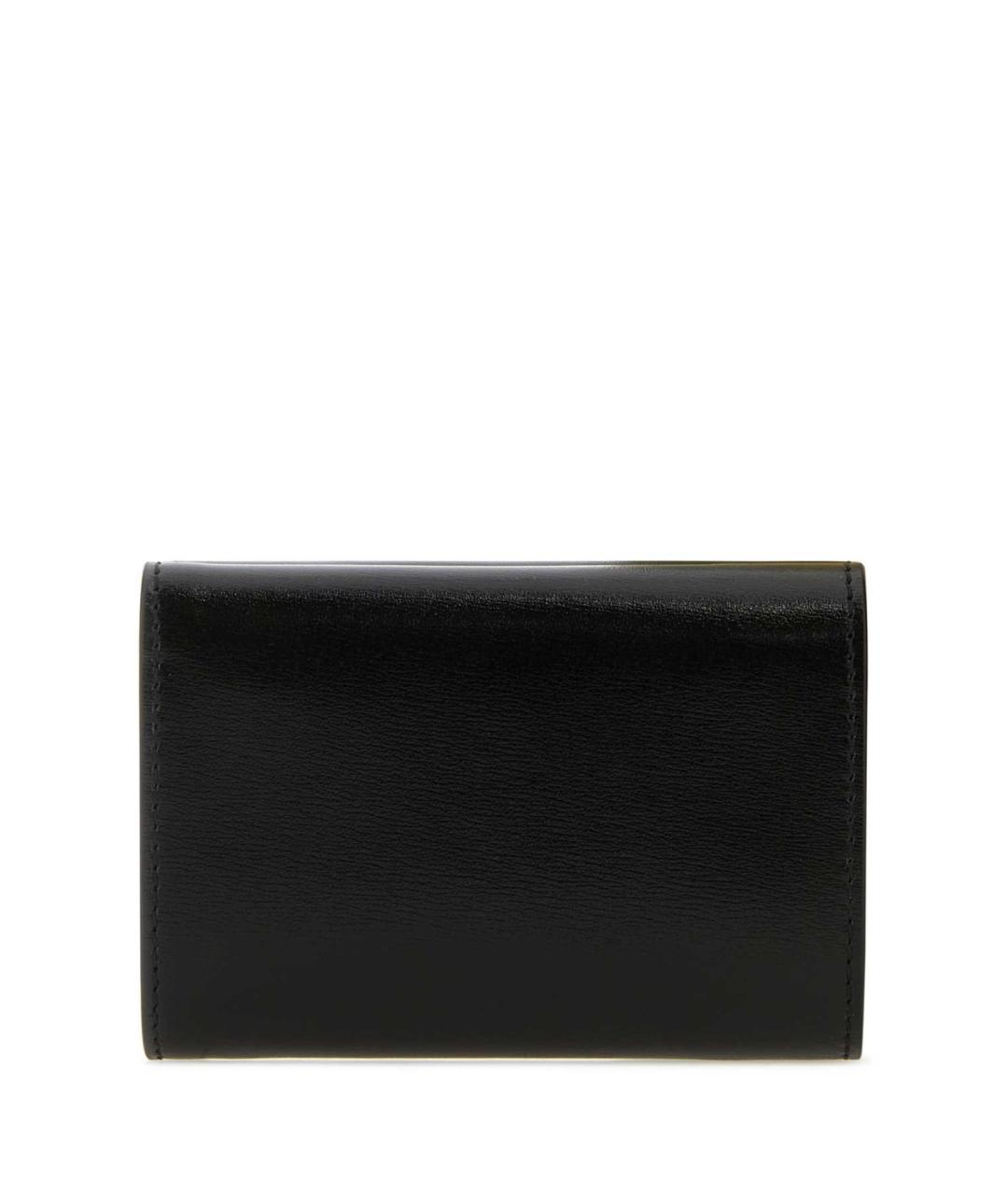 JIL SANDER Черный кожаный кошелек, фото 3