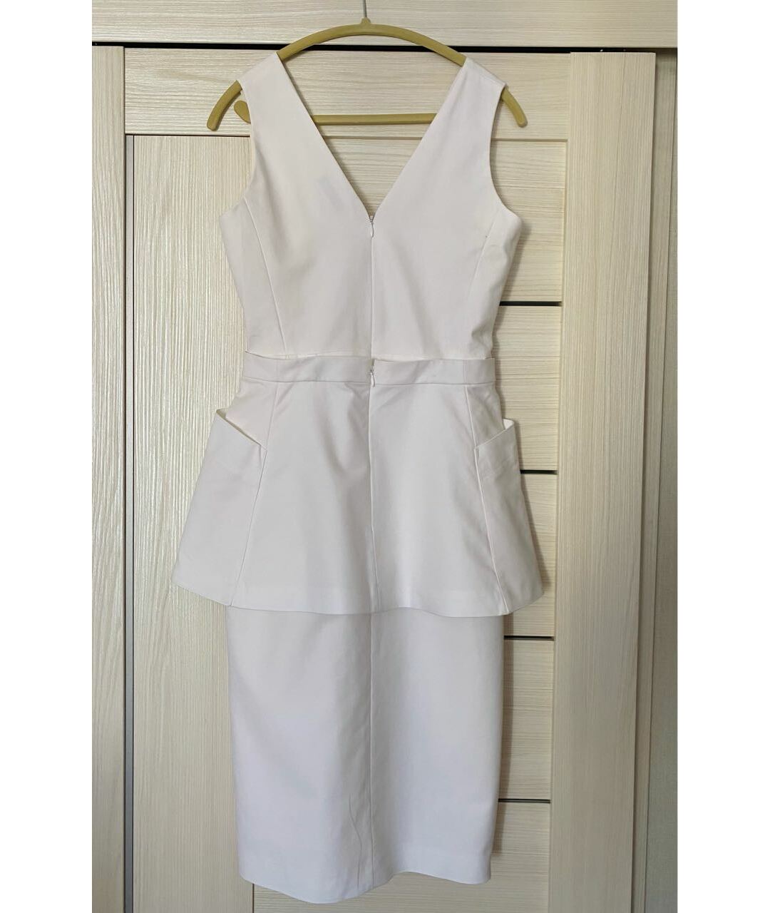 CHRISTIAN DIOR PRE-OWNED Белое хлопко-эластановое коктейльное платье, фото 2