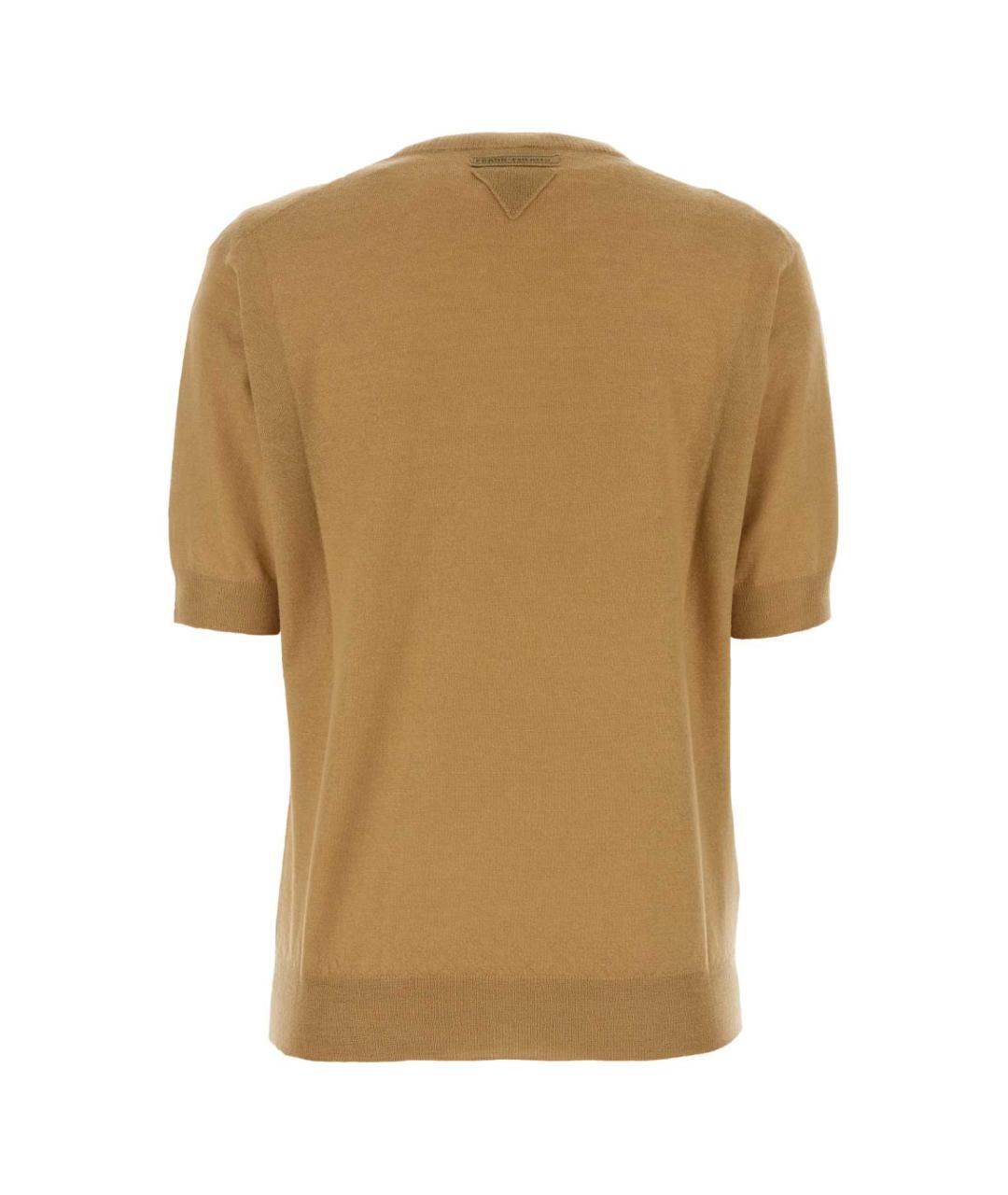 PRADA Бежевый кашемировый джемпер / свитер, фото 2