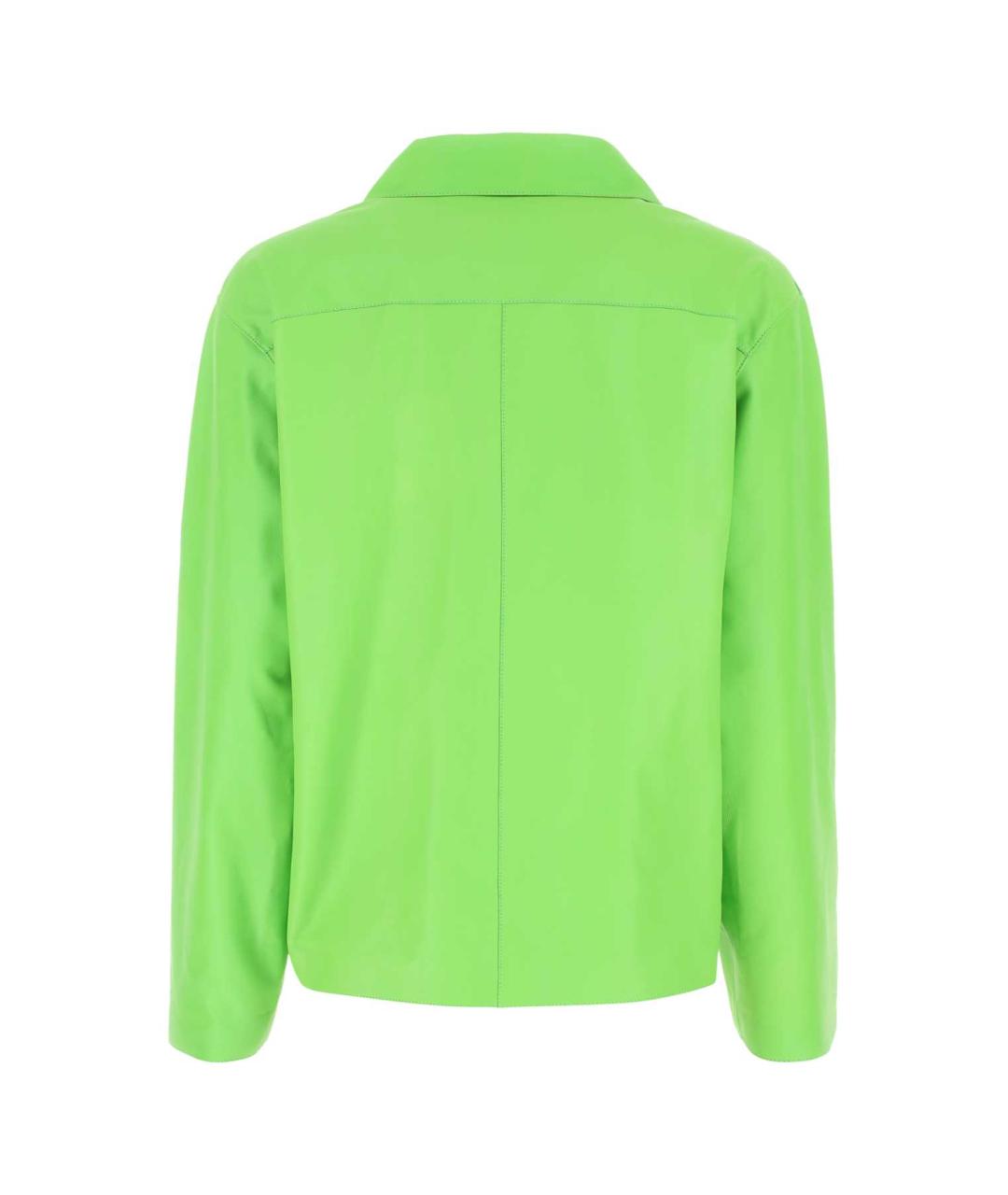 LOEWE Зеленая кожаная рубашка, фото 2