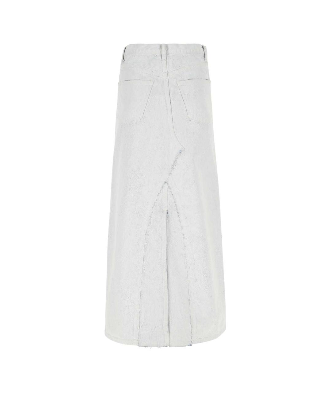 MAISON MARGIELA Белая хлопковая юбка макси, фото 2