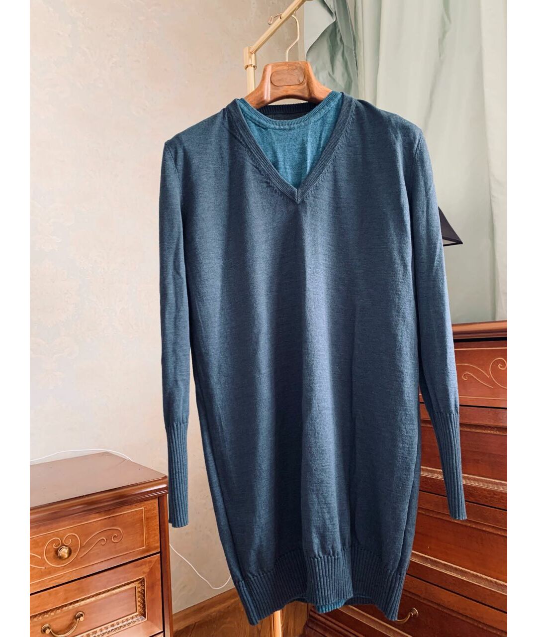 MAISON MARGIELA Темно-синий шерстяной джемпер / свитер, фото 7