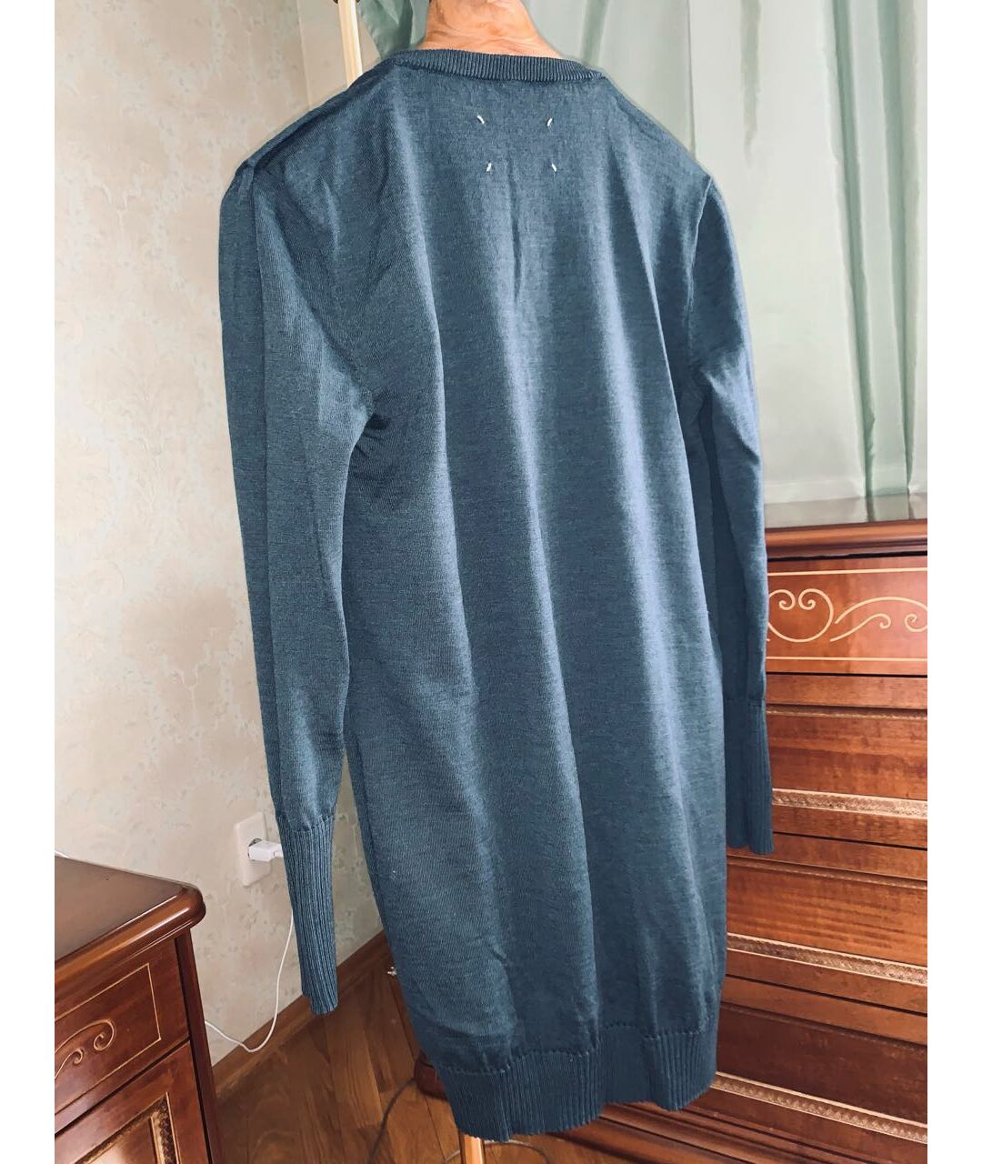 MAISON MARGIELA Темно-синий шерстяной джемпер / свитер, фото 2