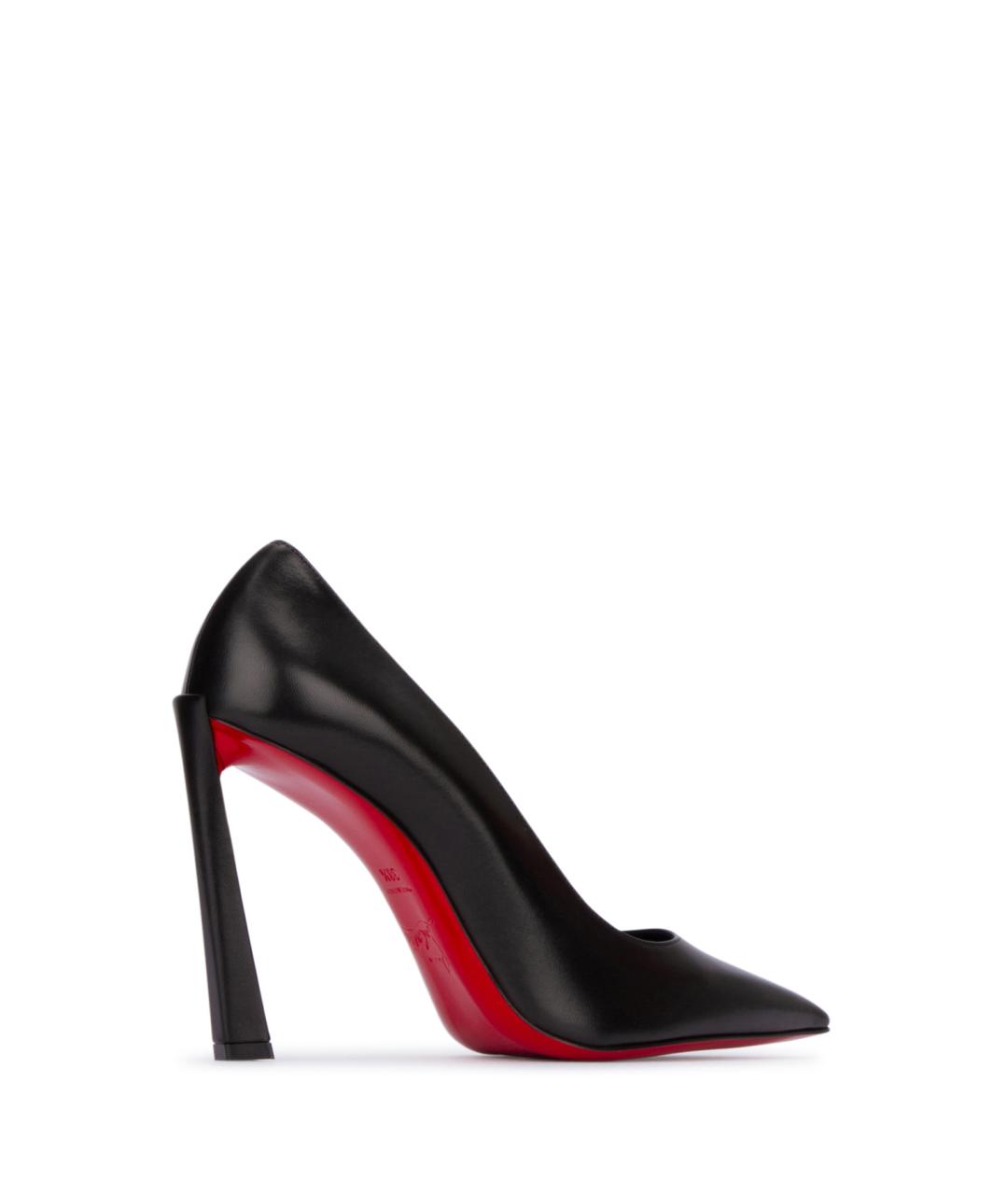 CHRISTIAN LOUBOUTIN Черные кожаные туфли, фото 3