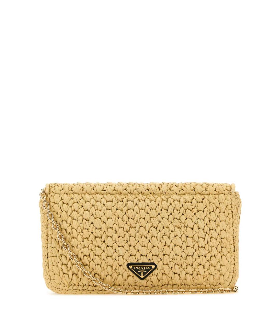 PRADA Бежевая пелетеная сумка через плечо, фото 3