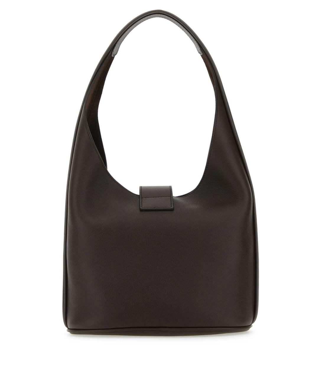 FERRAGAMO Коричневая кожаная сумка через плечо, фото 3