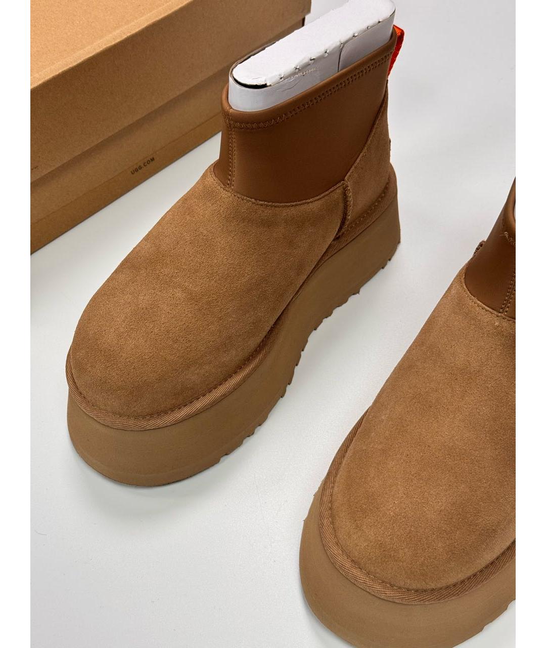 UGG AUSTRALIA Коричневые замшевые ботинки, фото 5