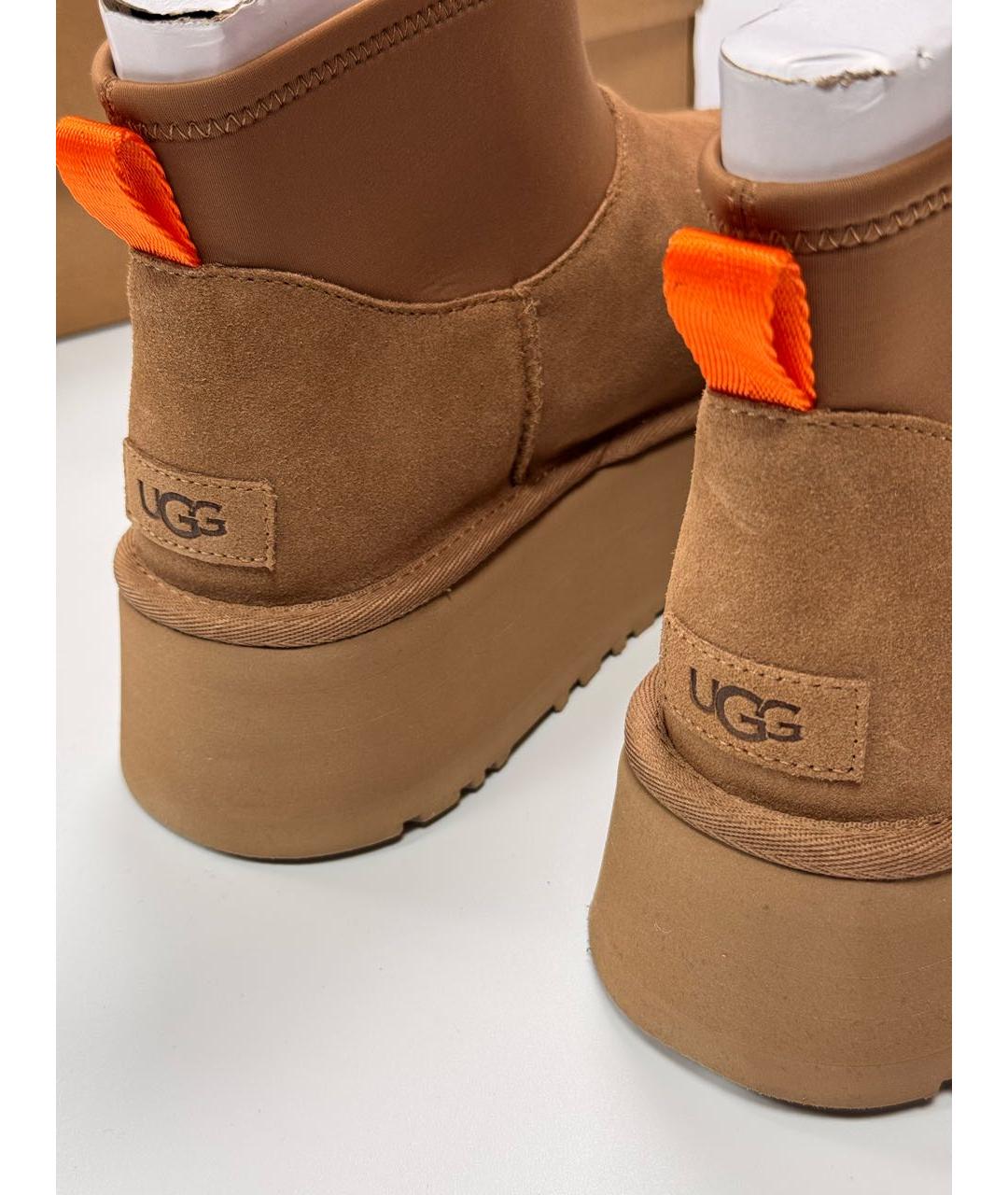 UGG AUSTRALIA Коричневые замшевые ботинки, фото 7