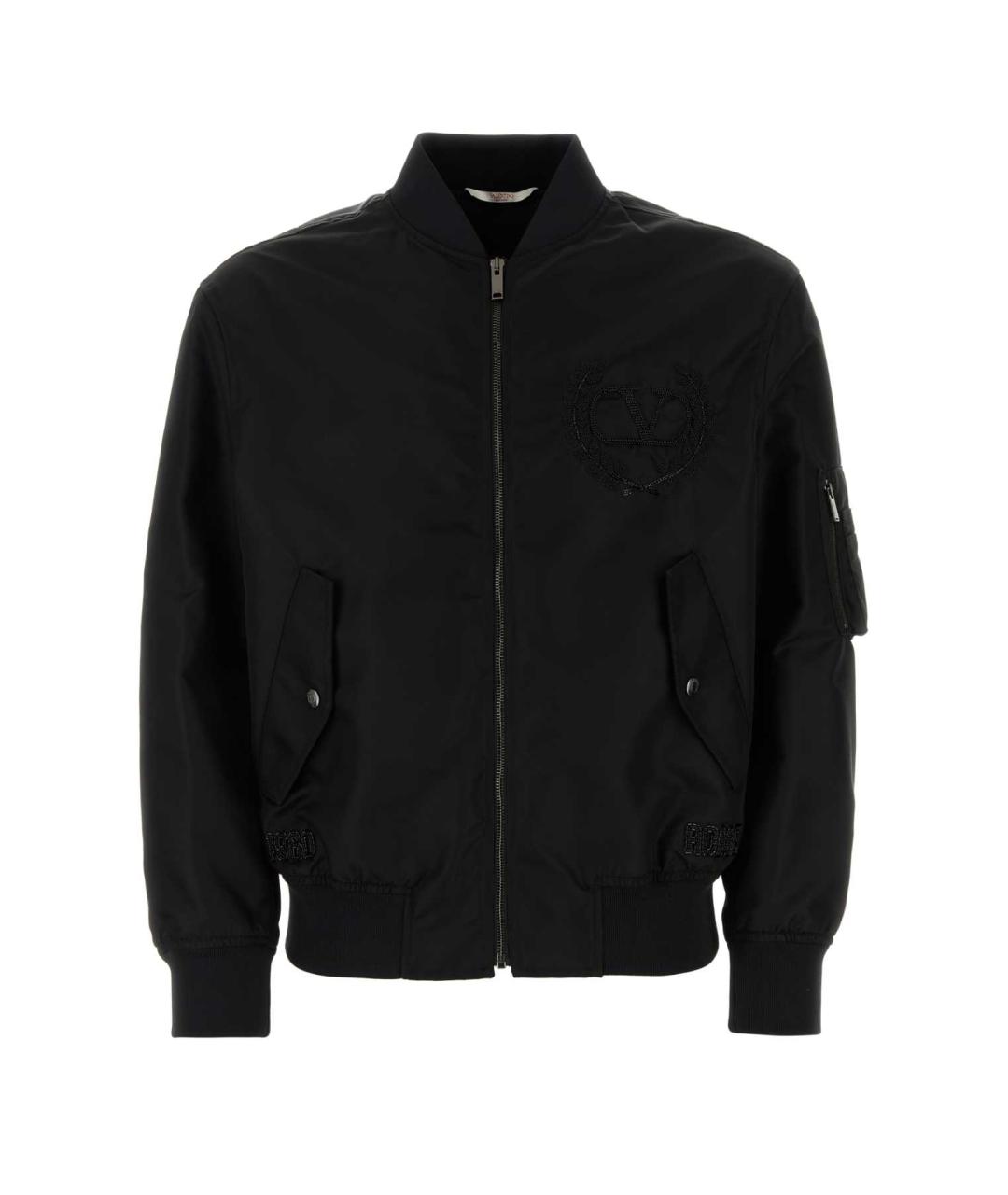 VALENTINO Синяя полиамидовая куртка, фото 1