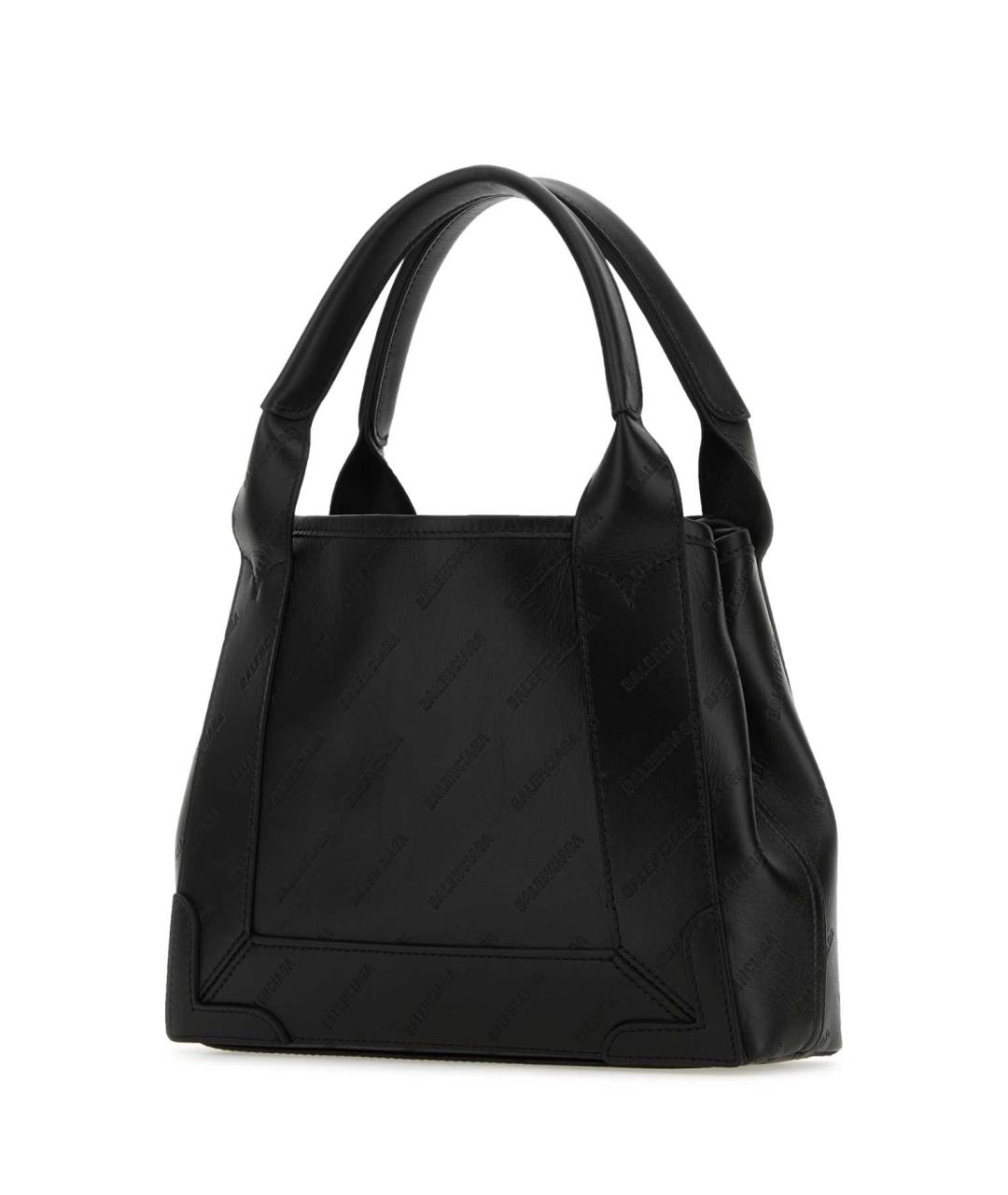 BALENCIAGA Черная кожаная сумка тоут, фото 2