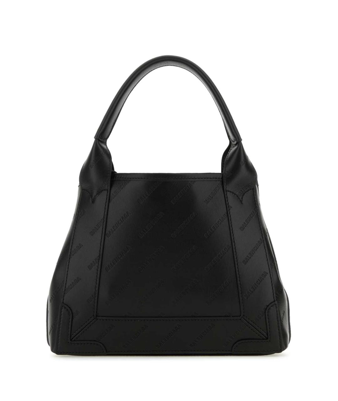 BALENCIAGA Черная кожаная сумка тоут, фото 3