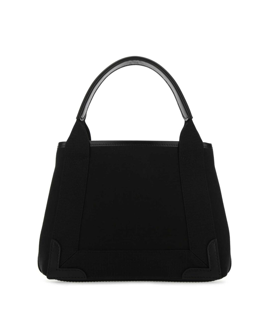 BALENCIAGA Черная хлопковая сумка тоут, фото 3