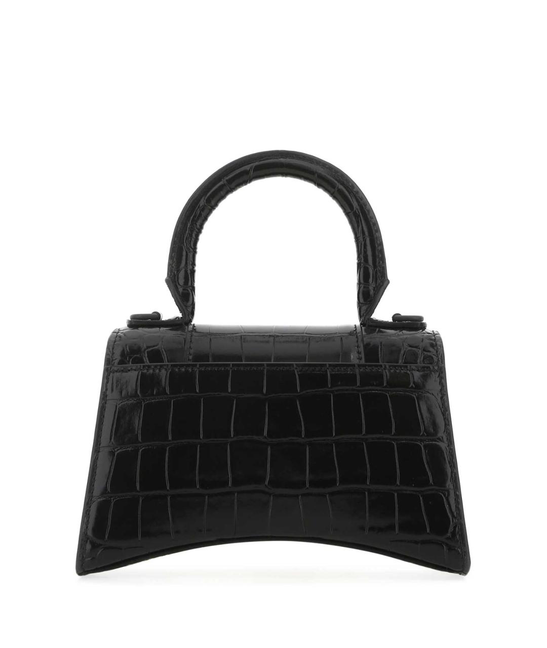 BALENCIAGA Черная кожаная сумка с короткими ручками, фото 3