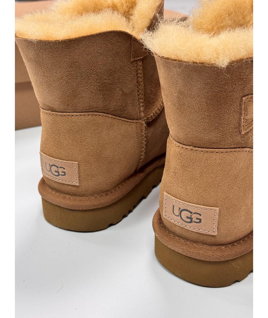 UGG AUSTRALIA Коричневые замшевые ботинки, фото 6