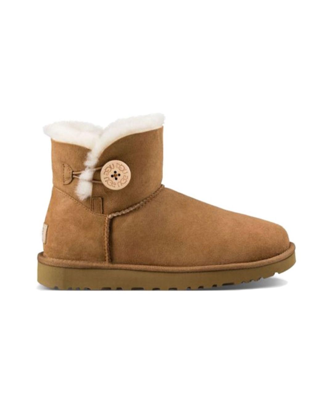 UGG AUSTRALIA Коричневые замшевые ботинки, фото 1