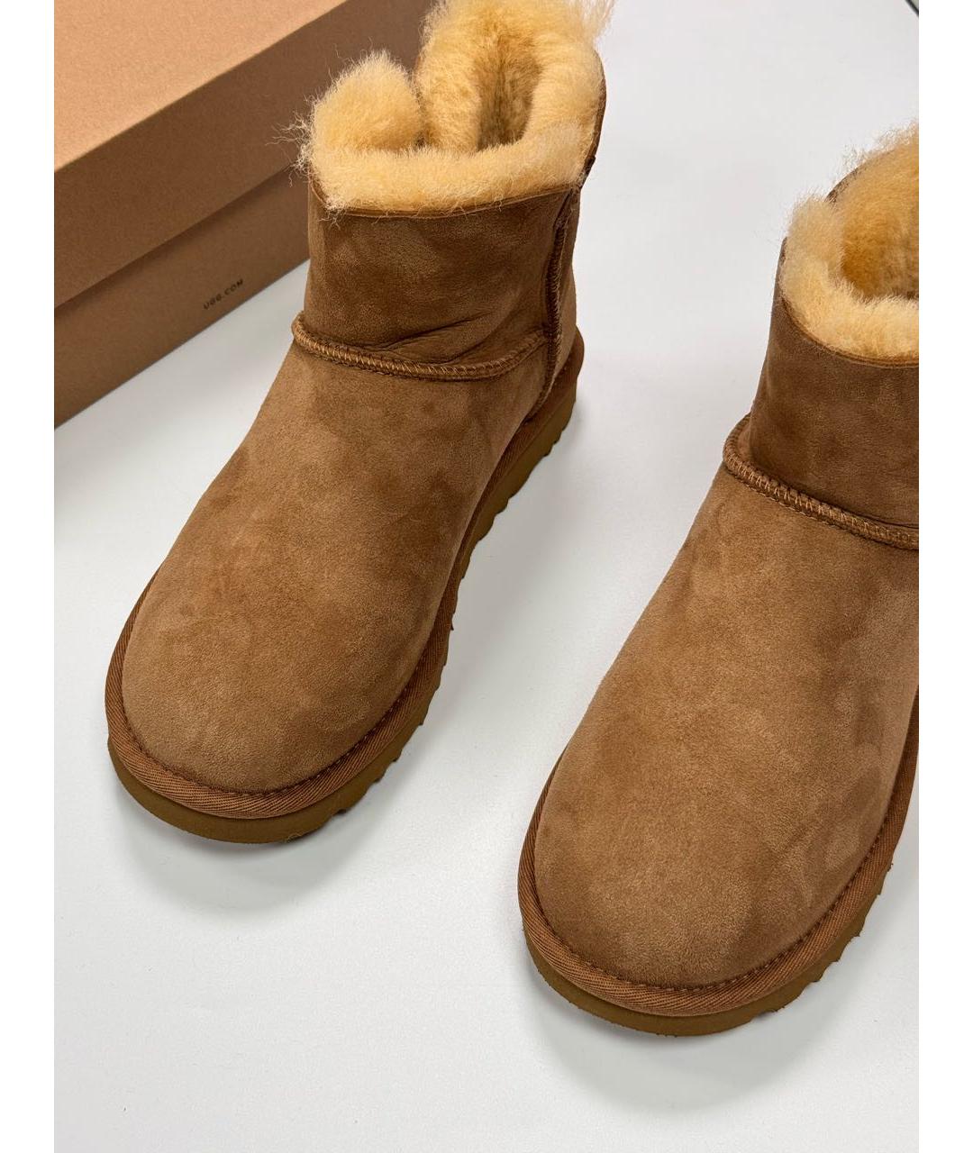 UGG AUSTRALIA Коричневые замшевые ботинки, фото 4