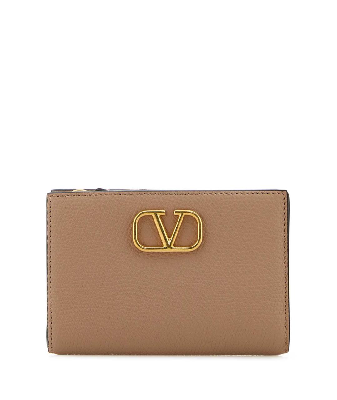 VALENTINO Розовый кожаный кошелек, фото 1