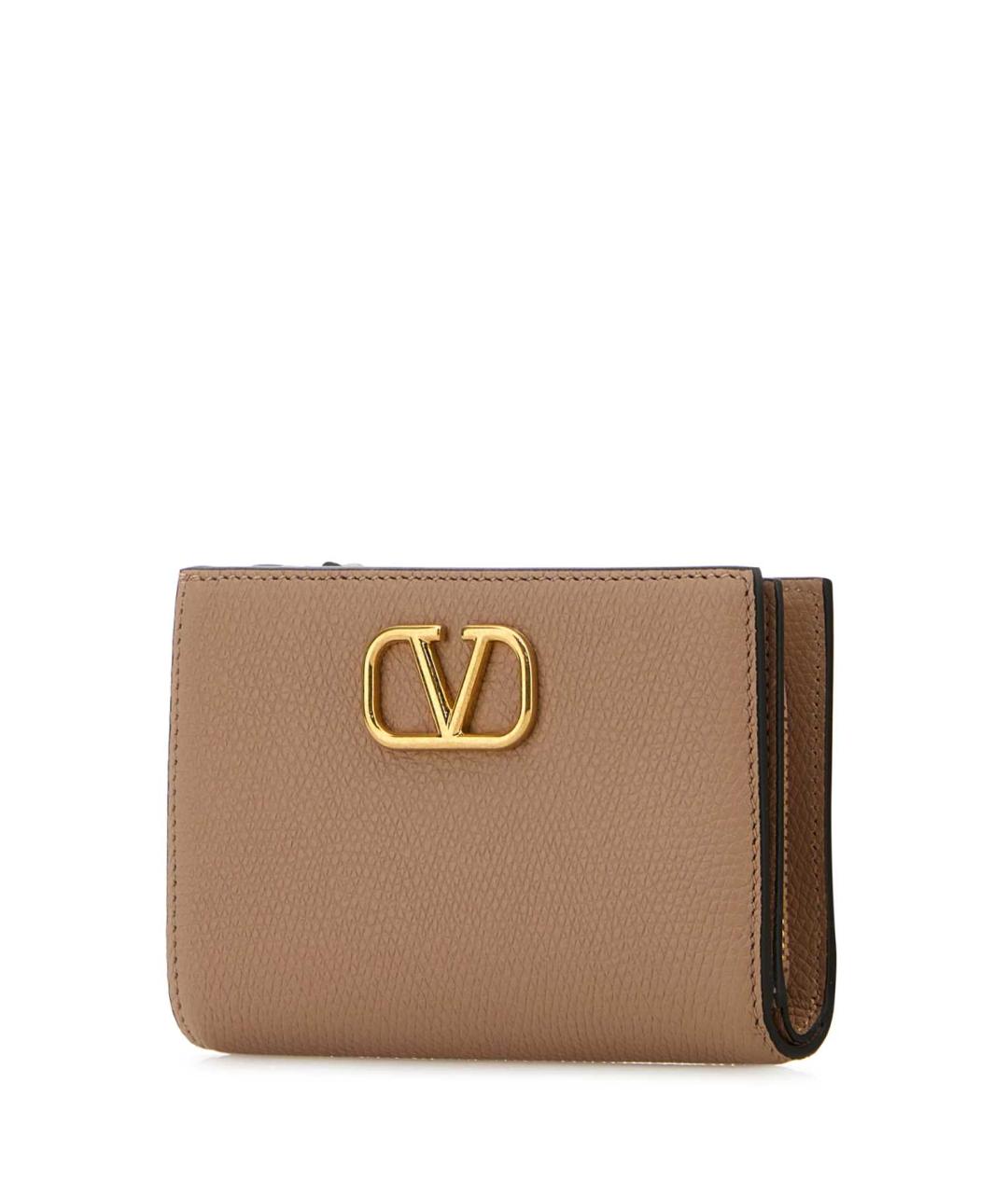 VALENTINO Розовый кожаный кошелек, фото 2